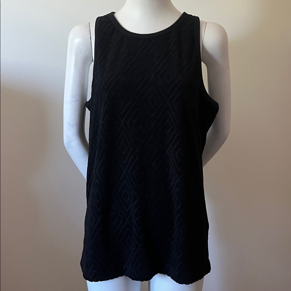 Kenneth Cole Black The Terry Cloth Tank